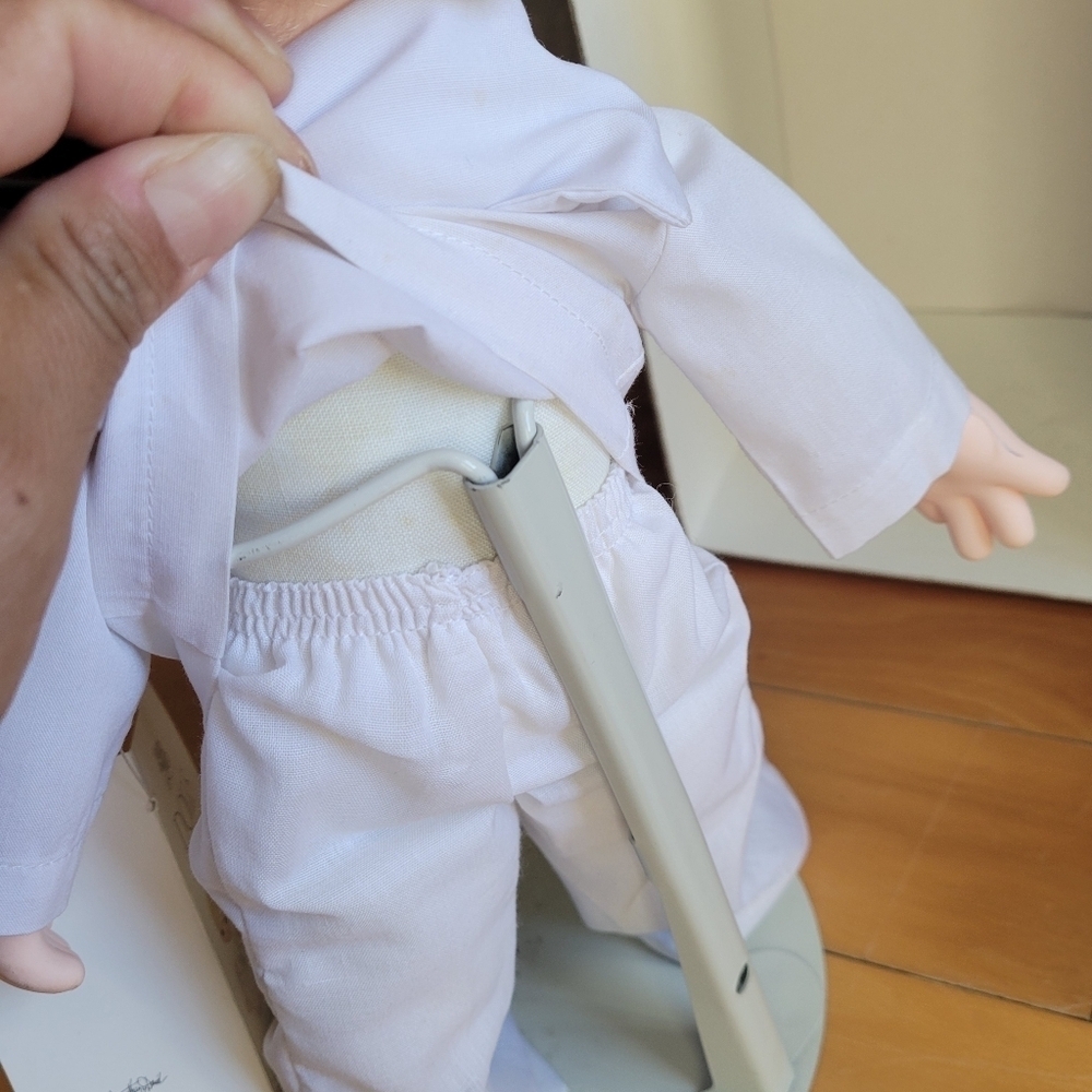 PRECIOUS MOMENTS - SAILOR SAM 15" Doll Limited - Navy Porcelain In Box BLACK TIE - Picture 8 of 14